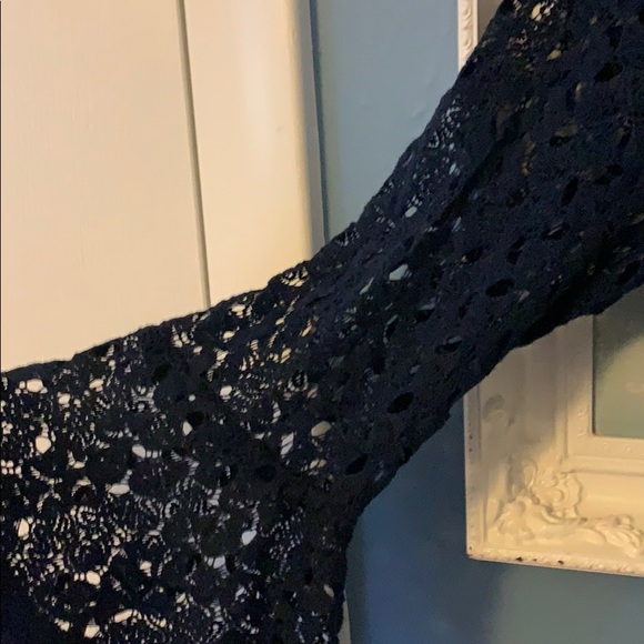 Navy blue lace/crochet dress - Picture 4 of 7